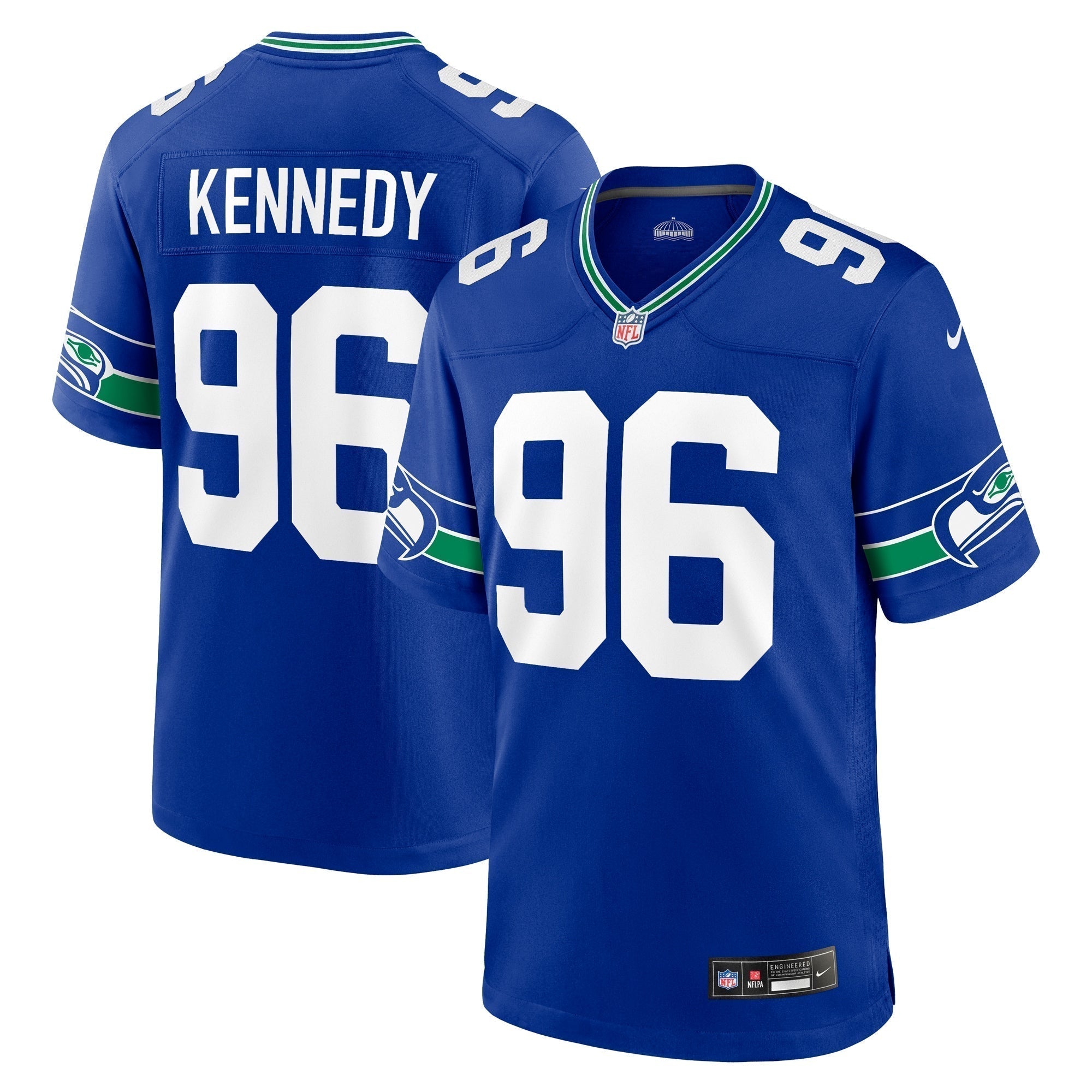 Cortez Kennedy Seattle Seahawks Nike Throwback Retired   Game Jersey - Royal