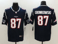 Men's New England Patriots Rob Gronkowski #87 Navy Game Jersey1