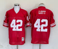 Men's San Francisco 49ers Ronnie Lott Mitchell & Ness Scarlet Legacy Replica Jersey1