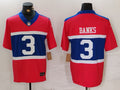 Men's New York Giants Deonte Banks #3 Century Red Alternate Player Game Jersey1