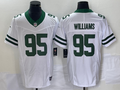 Men's New York Jets Quinnen Williams #95 White Legacy Vapor F.U.S.E. Limited Jersey1
