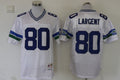 Men's Seattle Seahawks Steve Largent Mitchell & Ness White Legacy Replica Jersey1
