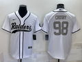 Men's Las Vegas Raiders Maxx Crosby #98 White Player Jersey1 Joint Edition