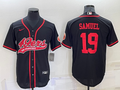Men's San Francisco 49ers Deebo Samuel #19 Black Game Jersey1 Joint Edition