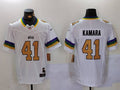 Men's New Orleans Saints Alvin Kamara #41 White Fashion Game Jersey1