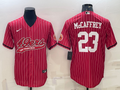 Men's San Francisco 49ers Christian McCaffrey #23 Red Game Player Jersey1 Joint Edition