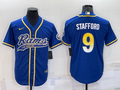 Men's Los Angeles Rams Matthew Stafford #9 Blue Game Jersey1 Joint Edition