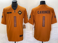 Men's New York Jets Ahmad Sauce Gardner #1 Brown 2023 Salute To Service Limited Jersey1